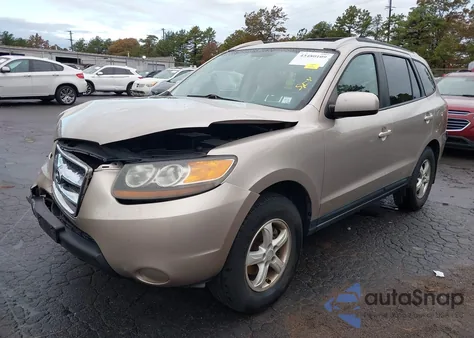 2007 Hyundai Santa Fe Gls z USA, uszkodzony, nr VIN 5NMSG13D97H092342